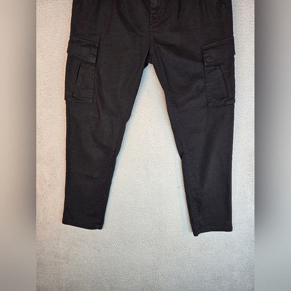Supplies Womens Cargo Utility Pants Sz 6 Black Cotton Blend Casual Comfort - Picture 4 of 14
